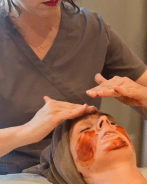 A facial treatment at Cohn Health Institute
